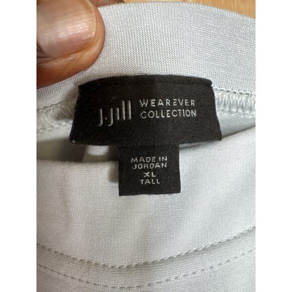 J. Jill Wearever Collection Crop Pants XL Tall Gray Pull On Minimalist Travel - Picture 4 of 8